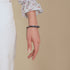 Grey | Silver | Mermaid Glass Pebble Macrame Bracelet
